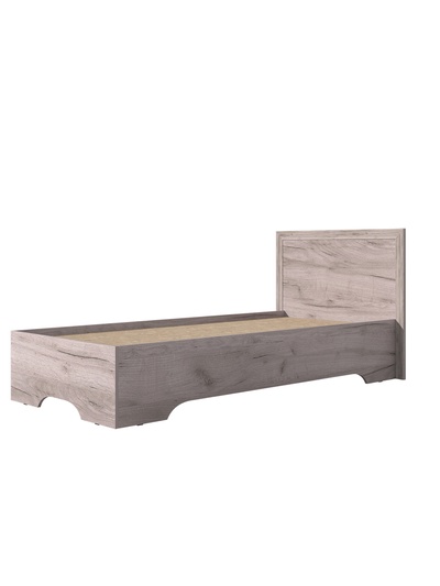 Кровать односпальная «Алисия», 1054×2037×900 мм, цвет дуб крафт серый