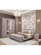 Кровать двуспальная «Алисия», 1754×2037×900 мм, цвет дуб крафт серый  (артикул 10996915)  большой выбор товаров оптом и в розницу по низким ценам с доставкой