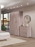 Тумба прикроватная «Алисия», 402×378×445 мм, цвет дуб крафт серый  (артикул 10996917)  большой выбор товаров оптом и в розницу по низким ценам с доставкой