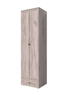 Шкаф прямой двухстворчатый «Алисия», 600×475×2150 мм, цвет дуб крафт серый  (артикул 10996918)  большой выбор товаров оптом и в розницу по низким ценам с доставкой