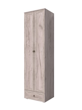 Шкаф прямой двухстворчатый «Алисия», 600×475×2150 мм, цвет дуб крафт серый  (артикул 10996918)  большой выбор товаров оптом и в розницу по низким ценам с доставкой