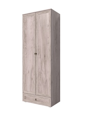 Шкаф прямой двухстворчатый «Алисия», 800×475×2150 мм, цвет дуб крафт серый  (артикул 10996919)  большой выбор товаров оптом и в розницу по низким ценам с доставкой