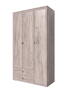 Шкаф прямой трёхстворчатый «Алисия», 1200×525×2150 мм, цвет дуб крафт серый  (артикул 10996921)  большой выбор товаров оптом и в розницу по низким ценам с доставкой