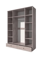 Шкаф прямой четырёхстворчатый «Алисия», 1600×525×2150 мм, цвет дуб крафт серый 10996922