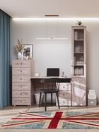 Стол письменный «Алисия», с ящиками, 1102×530×778 мм, цвет дуб крафт серый - Фото 3