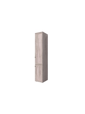 Пенал с полками Алисия, 400х475х2150, Дуб крафт серый