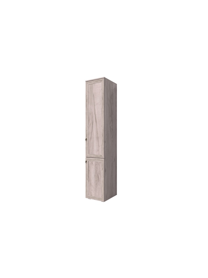 Пенал с полками Алисия, 400х475х2150, Дуб крафт серый