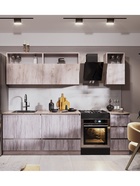 Кухонный гарнитур прямой «Роса», 2000 мм, цвет артвуд тёмный  (артикул 10996929)  большой выбор товаров оптом и в розницу по низким ценам с доставкой