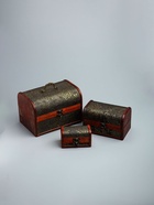 УЦЕНКА Шкатулка дерево сундучок «Цветущий сад и бабочки» набор 3 шт. 8×14×6.5 11×18×12 15×22×16 см 27 - Фото 3