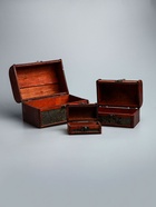 УЦЕНКА Шкатулка дерево сундучок «Цветущий сад и бабочки» набор 3 шт. 8×14×6.5 11×18×12 15×22×16 см 27 - Фото 4