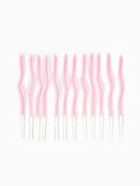 Свечи для торта «Серпантин» 10 штук, блестящий розовый 10967712