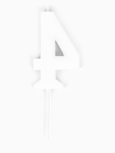 Свеча для торта «Лего» цифра 4