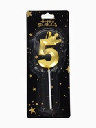 Свеча для торта «Корона» цифра 5 - Фото 3