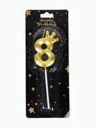 Свеча для торта «Корона» цифра 8  (артикул 10967734)  большой выбор товаров оптом и в розницу по низким ценам с доставкой