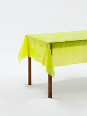 Скатерть одноразовая 137×183 см, флюорисцентная, жёлтая