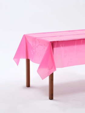 Скатерть одноразовая 137×183 см, флюорисцентная, фуксия