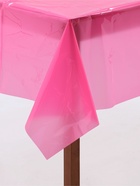 Скатерть одноразовая 137×183 см, флюорисцентная, фуксия - Фото 3