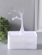 Шкатулка украшений «Цветущее дерево», 2 яруса, 17.2×10.5×24 см, белая - Фото 2