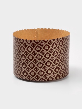 Формы для выпечки кулича бумажные «ХВ яйцо», одноразовые, набор 10 шт., 13.4×9.5 см, коричневые