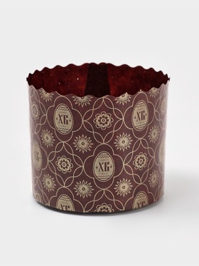 Формы для выпечки кулича бумажные «ХВ яйцо», одноразовые, набор 10 шт., 7×6 см, коричневые