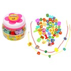 Шнуровка в банке "Мы познаём мир", 60 элементов, цвета МИКС - Фото 5