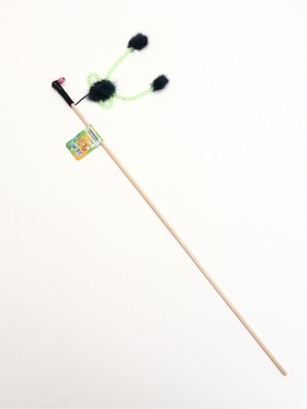 Дразнилка - удочка «Норковое чудо», на деревянной палочке  (артикул 10990933)  большой выбор товаров оптом и в розницу по низким ценам с доставкой