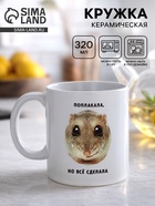 Кружка керамическая «Поплакала, но все сделала», 320 мл  (артикул 10975222)  большой выбор товаров оптом и в розницу по низким ценам с доставкой