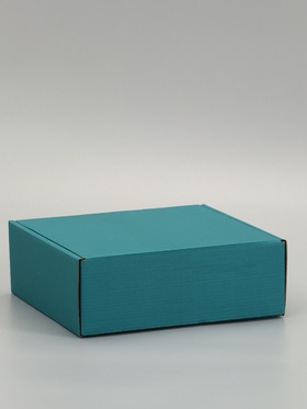 Коробка самосборная, изумрудная, для подарков и хранения, 26×24×10 см