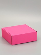 Коробка самосборная, розовая, 26 х 24 х 10 см  (артикул 10989335)  большой выбор товаров оптом и в розницу по низким ценам с доставкой