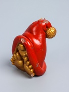 УЦЕНКА Свеча декоративная «Гномик с ножками», 9×7.1×7.3 см, золото - Фото 4