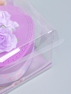 УЦЕНКА Шкатулка музыкальная механическая «Нежные розы» фиолетовая 12×13.5×10.5 см - Фото 3