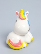 УЦЕНКА Копилка керамика «Единорожка спит сидя» 12×9.5×16 см - Фото 4