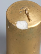 УЦЕНКА Свеча-столбик новогодняя 100×50 см, цв. золотой - Фото 4