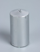 УЦЕНКА Свеча-столбик новогодняя 100×50 см, цв. серебряный - Фото 7