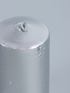 УЦЕНКА Свеча-столбик новогодняя 100×50 см, цв. серебряный - Фото 8