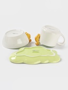 УЦЕНКА Набор детской посуды Доляна «Верный друг», 3 предмета: кружка 350 мл, супница 450 мл, тарелка, керамика, зелёный, белый - Фото 6