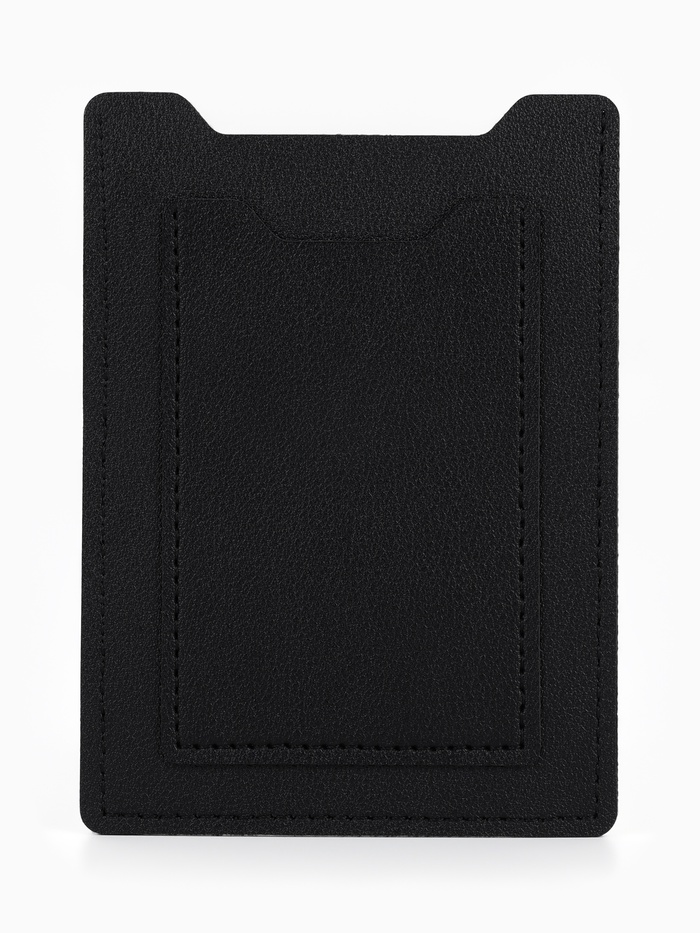 Обложка для автодокументов, СТС, права, карта, 9×0.3×12.5 см, чёрная - Фото 1