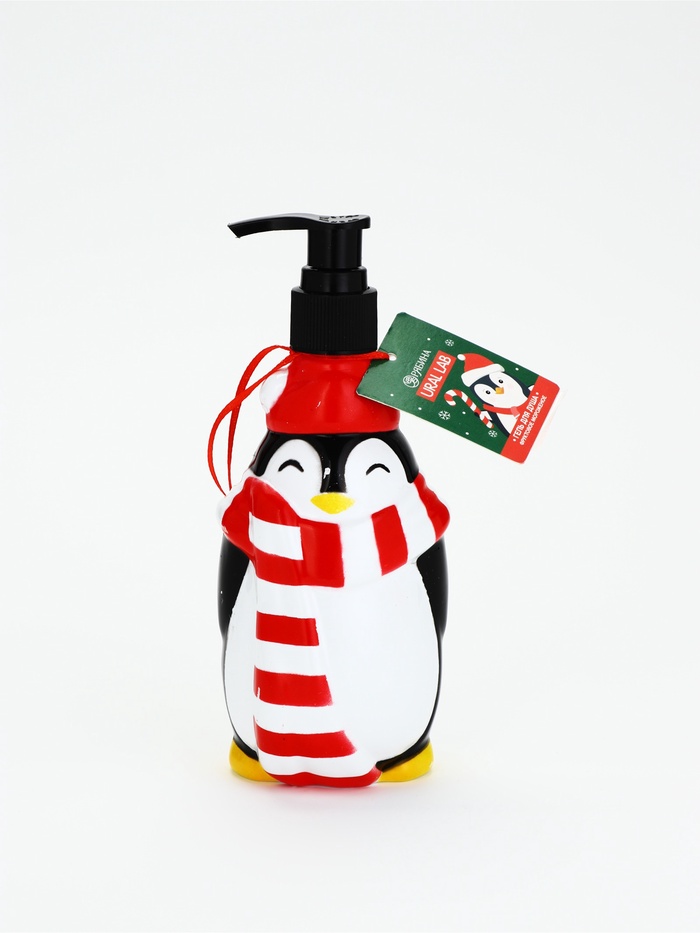 УЦЕНКА Ural Lab Милые персы гель для душа в формовом флаконе, 300 мл, фруктовое мороженое - Фото 1