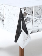 Скатерть одноразовая «Серебро», фольга, 137×183 см - Фото 2