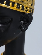 УЦЕНКА Фигурка - подставка для мелочей «Бюст. Африканка в золотом уборе, с серьгами в ушах», полистоун, 25×15×15 см - Фото 7