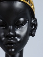 УЦЕНКА Фигурка - подставка для мелочей «Бюст. Африканка в золотом уборе, с серьгами в ушах», полистоун, 25×15×15 см - Фото 10