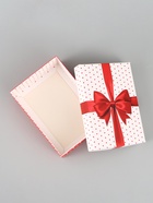 Коробка подарочная складная «Бант», 21×15×7 см  (артикул 10975516)  большой выбор товаров оптом и в розницу по низким ценам с доставкой