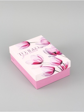 Коробка подарочная складная «Цветы», 21×15×7 см