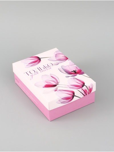 Коробка подарочная складная «Цветы», 21×15×7 см