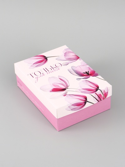 Коробка подарочная складная «Цветы», 21×15×7 см