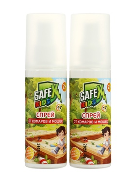 Спрей от комаров SAFEX Kids, 2 штуки