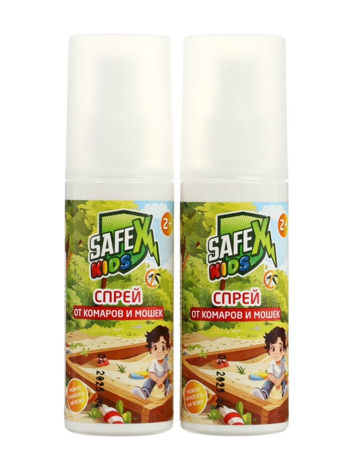 Спрей от комаров SAFEX Kids 2 штуки