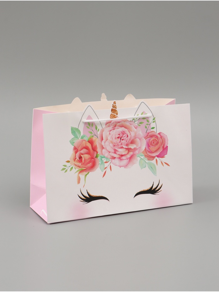 УЦЕНКА Пакет подарочный Unicorn, 30 × 23 × 10 см - Фото 1