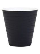 Кашпо для цветов «Валенсия», 2 л, d=15.6 см, h=15.7 см, пластиковое, со вставкой, цвет антрацит  (артикул 10994481)  большой выбор товаров оптом и в розницу по низким ценам с доставкой