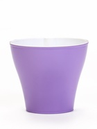 Кашпо для цветов «Афина», 1 л, d=14.7 см, h=12.5 см, пластиковое, со вставкой, сиреневое - Фото 1